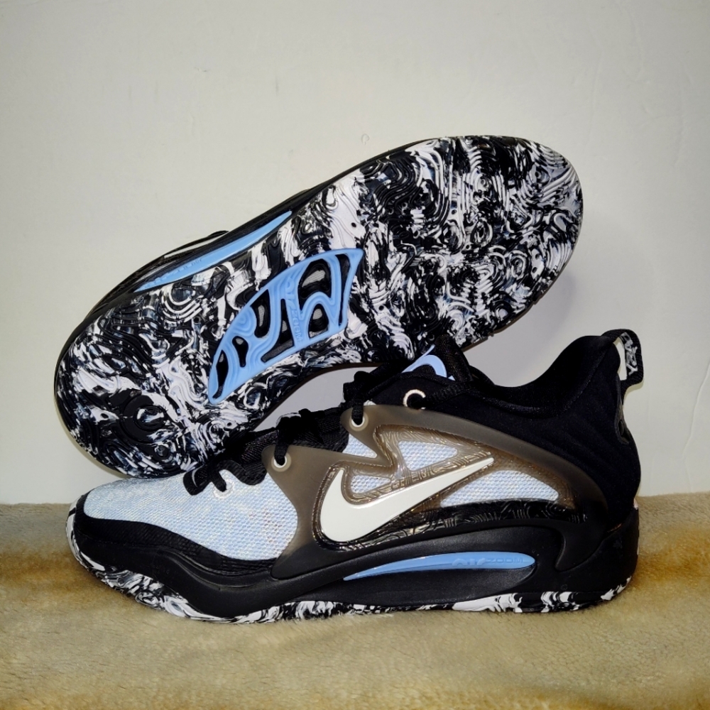 Nike KD15 Black White 'Refuge' Basketball Shoes DC1975-101 Men’s Size 9